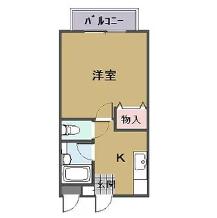 コーポ スタシオン【1階】の間取り
