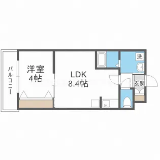 H-maison御幣島II【2階】の間取り