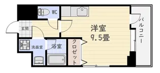 エミール上本町【5階】の間取り