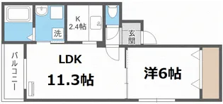 フローリッシュ【3階】の間取り