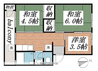 メゾン青葉台5号棟【5階】の間取り
