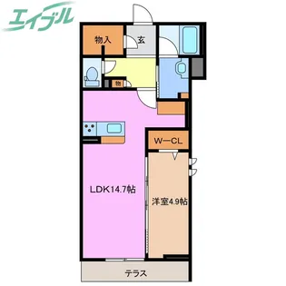 シャーメゾン桜ステージ【1階】の間取り