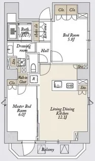 東京都台東区浅草橋1【マンション】の間取り
