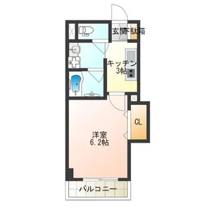 みおつくし岸里III【4階】の間取り