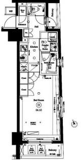 東京都中央区新富1【マンション】の間取り