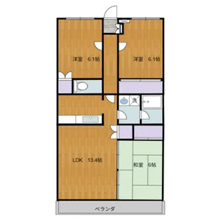 グレースヴィラ1【3階】の間取り