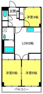 第一レジデンス【2階】の間取り