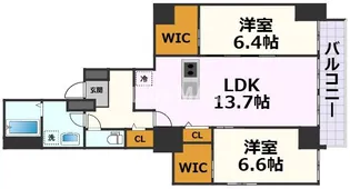 Grand Chainon金山【2階】の間取り