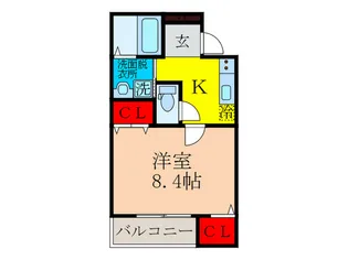 フジパレス吹田寿町V番館【3階】の間取り