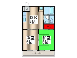 サニ-ハウス【1階】の間取り