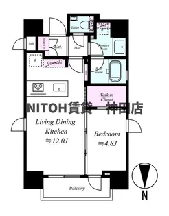 クレイシア・ヴァースクレイシア菊川ステーションサイト【4階】の間取り