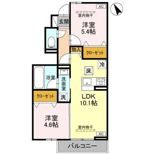 (仮)平松3丁目PJ B【1階】の間取り