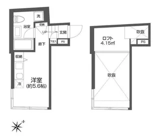 FAREウエハラコマチ(フェアーレウエハラコマチ)【1階】の間取り
