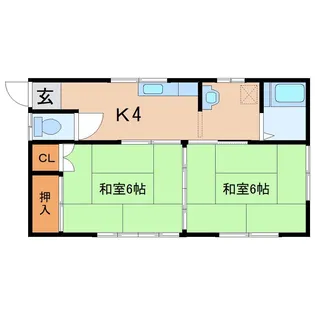 金水ハイツ【2階】の間取り