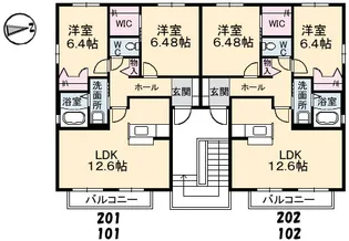 シャーメゾン ジョイナス C棟【2階】の間取り