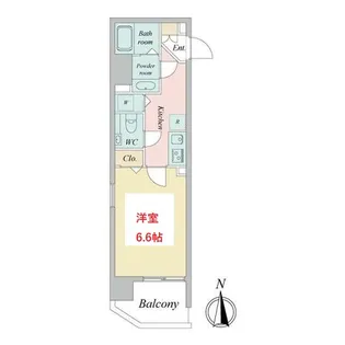 東京都大田区西蒲田6【マンション】の間取り