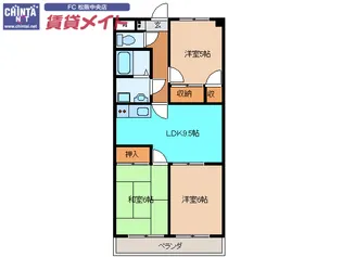 ロイヤルゆき【1階】の間取り
