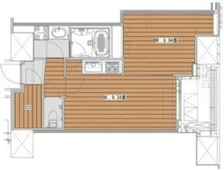 White Tower Hamamatsucho【22階】の間取り