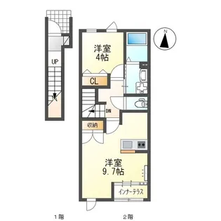 茨城県那珂市菅谷【アパート】の間取り