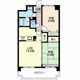 新潟県新潟市中央区新和1【マンション】の間取り