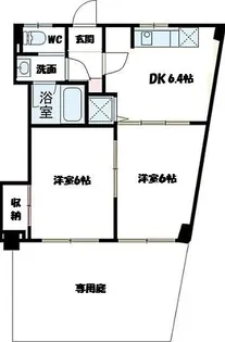 池上台コーポ【1階】の間取り