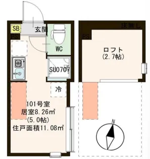 ハーモニーテラス神谷IV【1階】の間取り