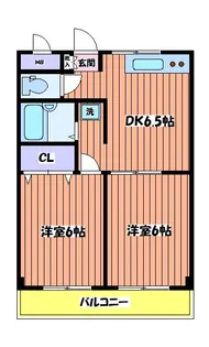 ピースフルマンション【3階】の間取り