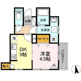 広島県広島市佐伯区五日市6【アパート】の間取り