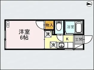 クローバーハウス幸【1階】の間取り