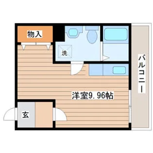 メリディアンなないろの里 伍番館【2階】の間取り
