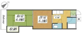 ピュアハウス鬼高【2階】の間取り