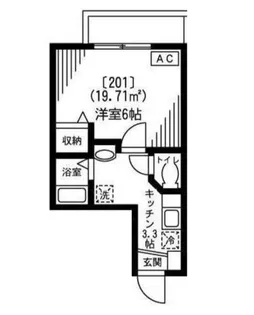 木津ハイツ【2階】の間取り