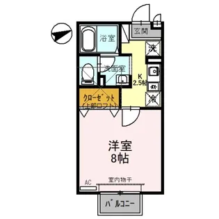 ルミエールM【2階】の間取り