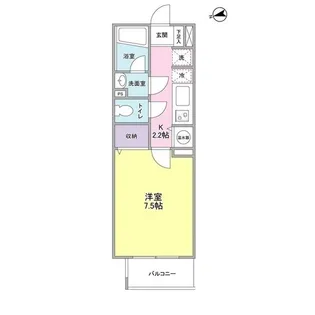 ベルク城山弐番館【2階】の間取り