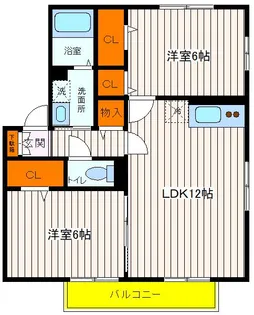 東京都日野市新町4【アパート】の間取り