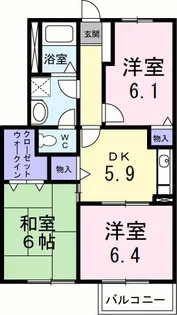 ラフィーネ21【1階】の間取り
