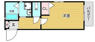 シャーメゾン岸里【1階】の間取り