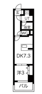 シーズンフラッツ錦糸町WEST【2階】の間取り