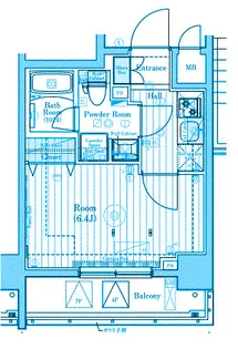 MAXIV阪東橋TWIN WEST【4階】の間取り