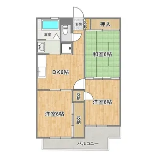 パサージュ新大江【1階】の間取り