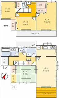 茨城県取手市桜が丘2【一戸建】の間取り