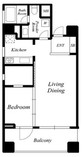 コートモデリア白金【2階】の間取り