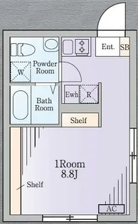 Zeela月島【1階】の間取り
