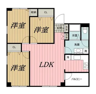白樺フラッツ【5階】の間取り