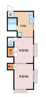 ハイツオーデン【2階】の間取り