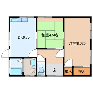 宮崎県都城市山之口町花木【一戸建】の間取り