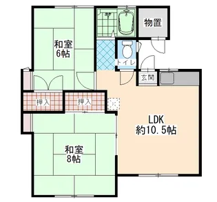 ロイヤルハイツ大野【1階】の間取り