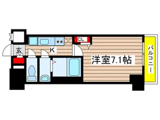 プレサンス久屋大通公園セラフィ【14階】の間取り