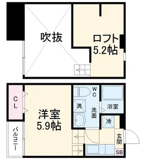 エトワール幕張【1階】の間取り