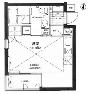 カーサ・デル・ソル小石川【1階】の間取り